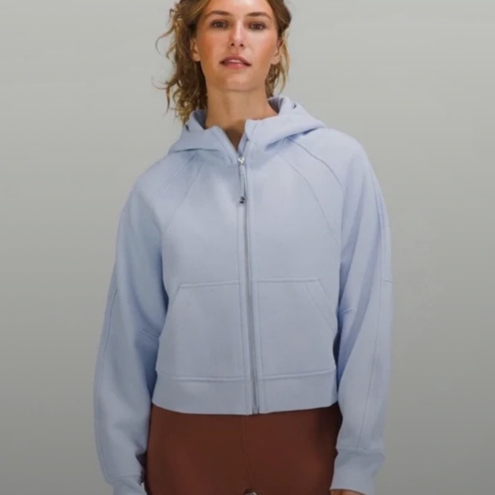 COPY - Lululemon scuba oversized full zip blue linen M/L